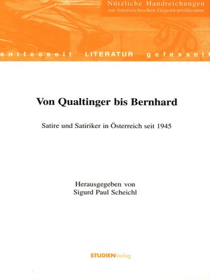 cover image of Von Qualtinger bis Bernhard